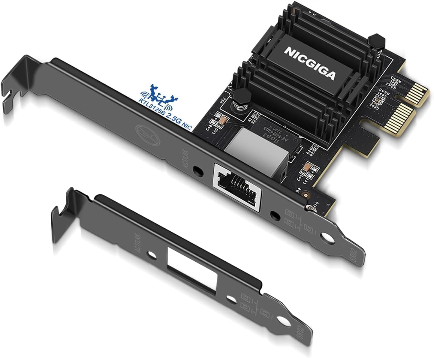 NICGIGA 2.5G Base-T PCIe ネットワークアダプター Realtek RTL8125B 2.5Gbps