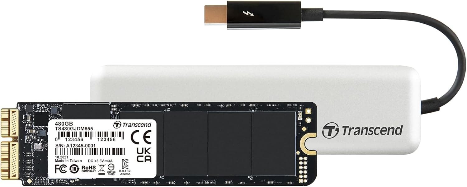 トランセンドジャパン Transcend Mac専用SSD 480GB アップグレードキット(Thunderbolt 対応ケース付) MacBook Pro