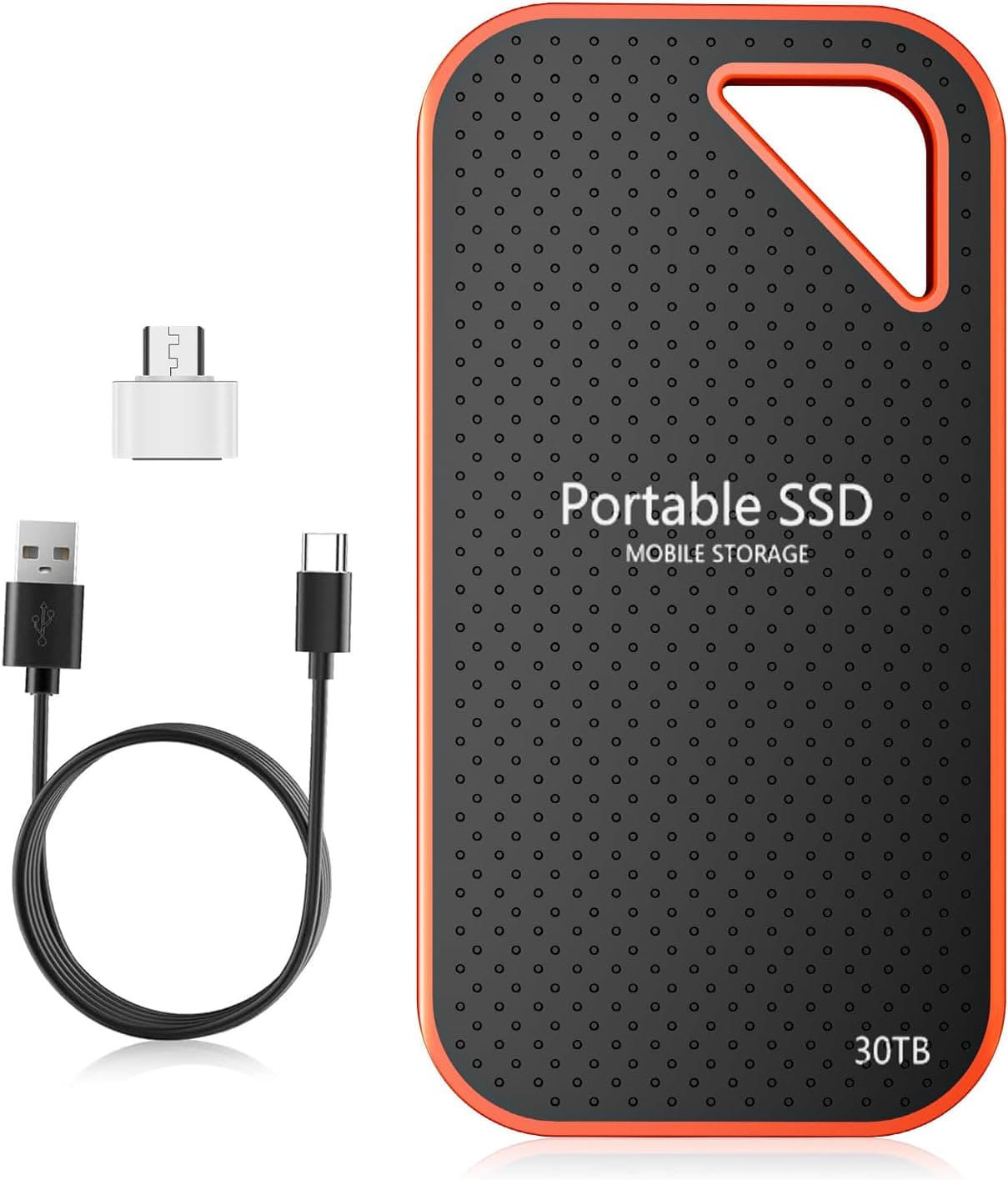 【限定】QIANSTAR 日本メーカー 外付けSSD 30TB ハードディスクコンパクトポータブル外付け USB3.2Gen1 Type-C 高速転送金属の質感防滴防塵耐衝撃 SSD PS4