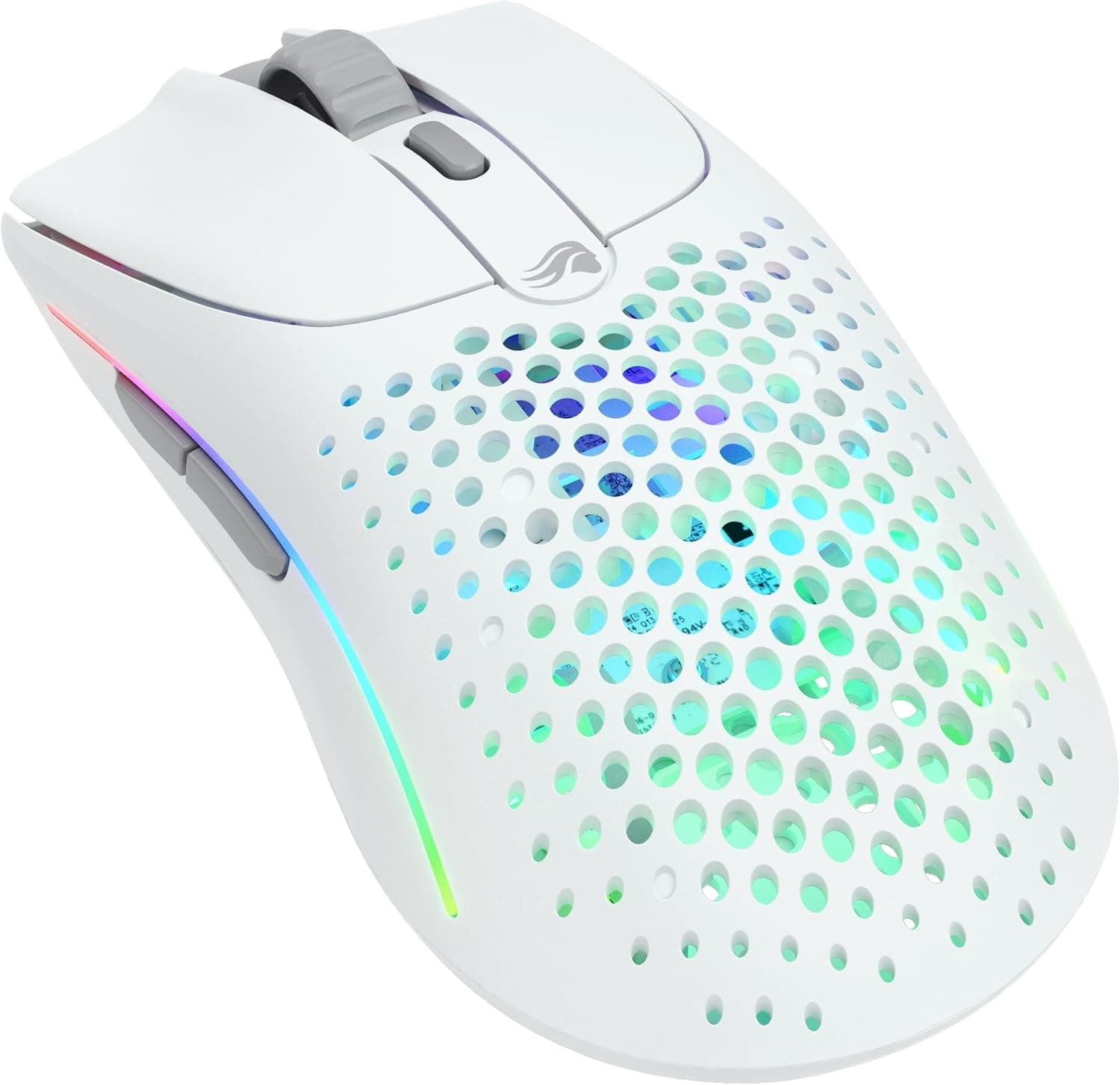 グロリアス(Glorious) MODEL O 2 Wireless 超軽量68g 大容量バッテリー搭載 RGB 2.4Gワイヤレス・Bluetooth接続対応ゲーミングマウスマットホワイト GLO-MS-OWV2-MW MS668