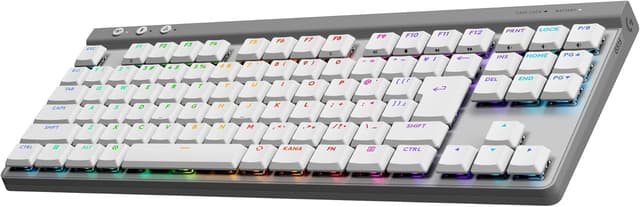 Logicool G ゲーミングキーボード G515 LIGHTSPEED TKL 薄型ワイヤレステンキーレスキーボード G515-WL-LNWH リニア赤軸静かなタイピング日本語配列 LIGHTSPEED Bluetooth 接続対応 LIGHTSYNC RGB PC ホワイト国内正規品