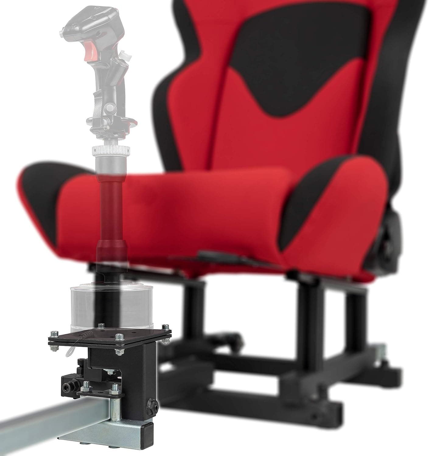 センターフライトスティック下部マウントブラケット高さ調整付きプレート付属.構成#6 Thrustmaster Warthog