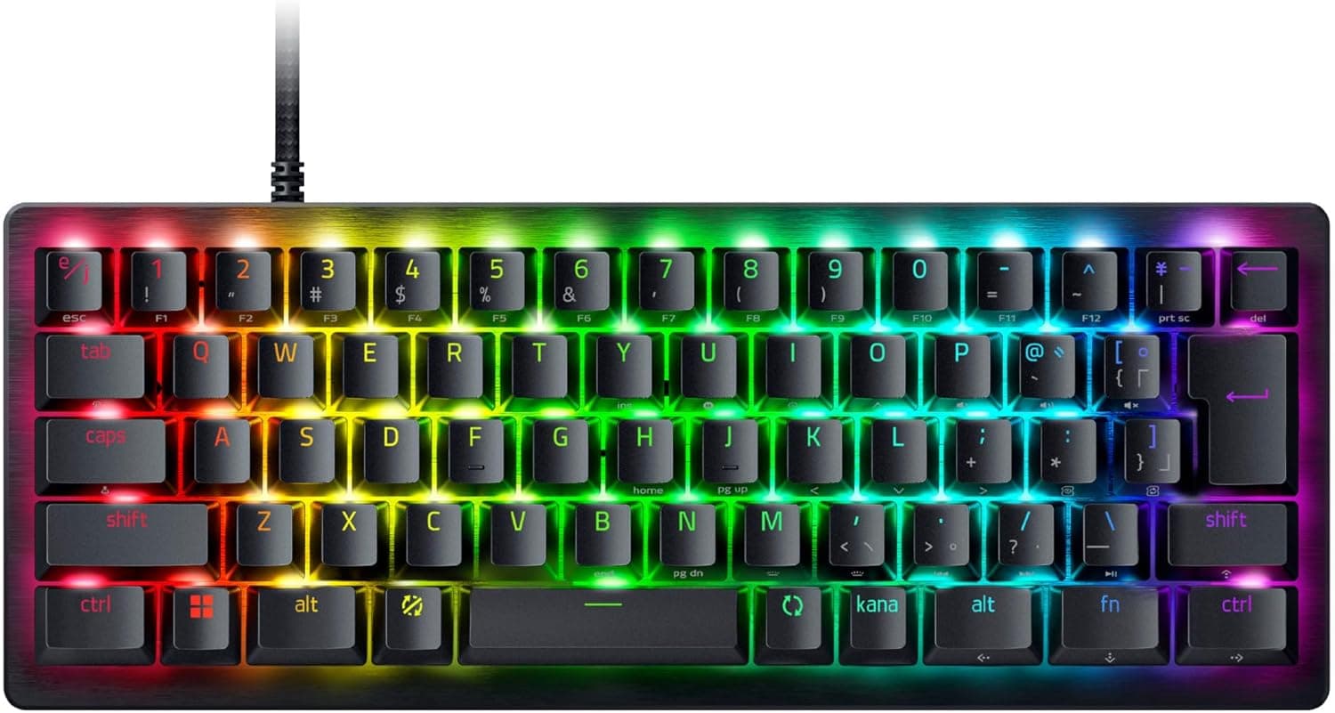 Razer ラピッドトリガー 搭載 Huntsman V3 Pro Mini JP ラピッドトリガーと調整可能なアクチュエーション搭載のアナログゲーミングキーボードアナログオプティカルスイッチ調整可能なアクチュエーション押下圧 40G 日本語配列ハンツマンブイスリー プロミニジェイピー【日本正規代理店保