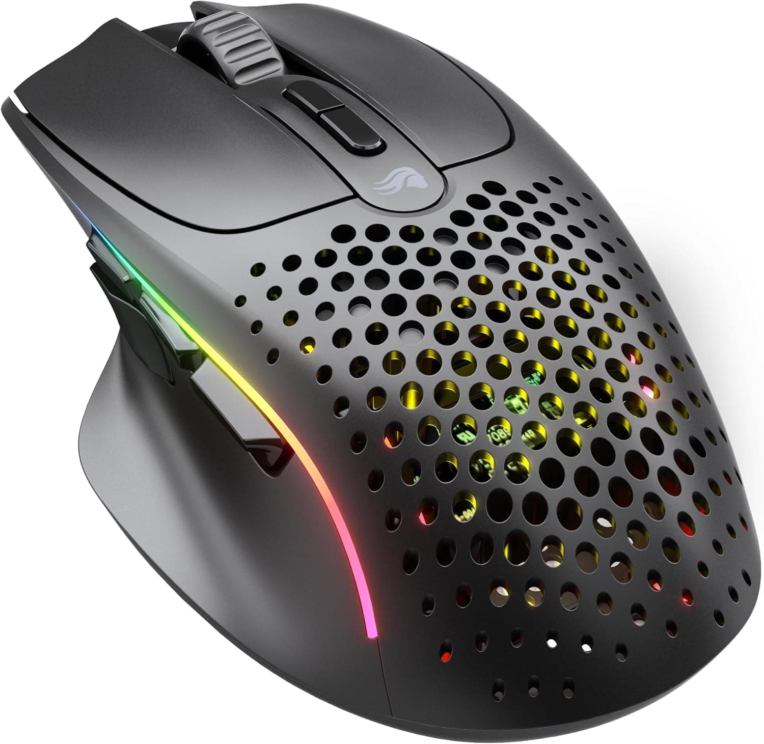 Glorious MODEL I 2 Wireless 超軽量75g 大容量バッテリー搭載 RGB 2.4Gワイヤレス・Bluetooth接続対応エルゴノミックゲーミングマウスマットブラック GLO-MS-IWV2-MB MS669