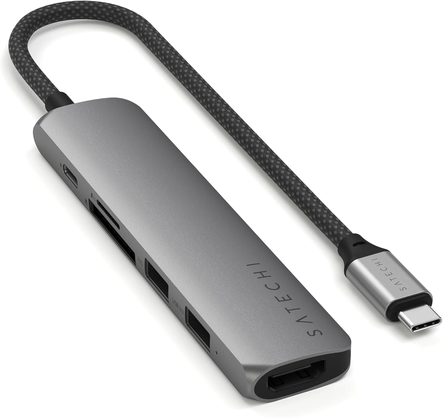 SATECHI 6 in 1 USB-C スリムプラス マルチポートアダプター(100W急速充電ハブ