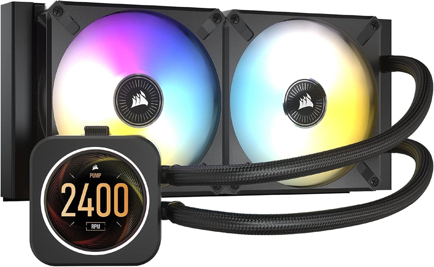 CORSAIR iCUE H100i ELITE LCD 240mm 一体型CPUクーラー