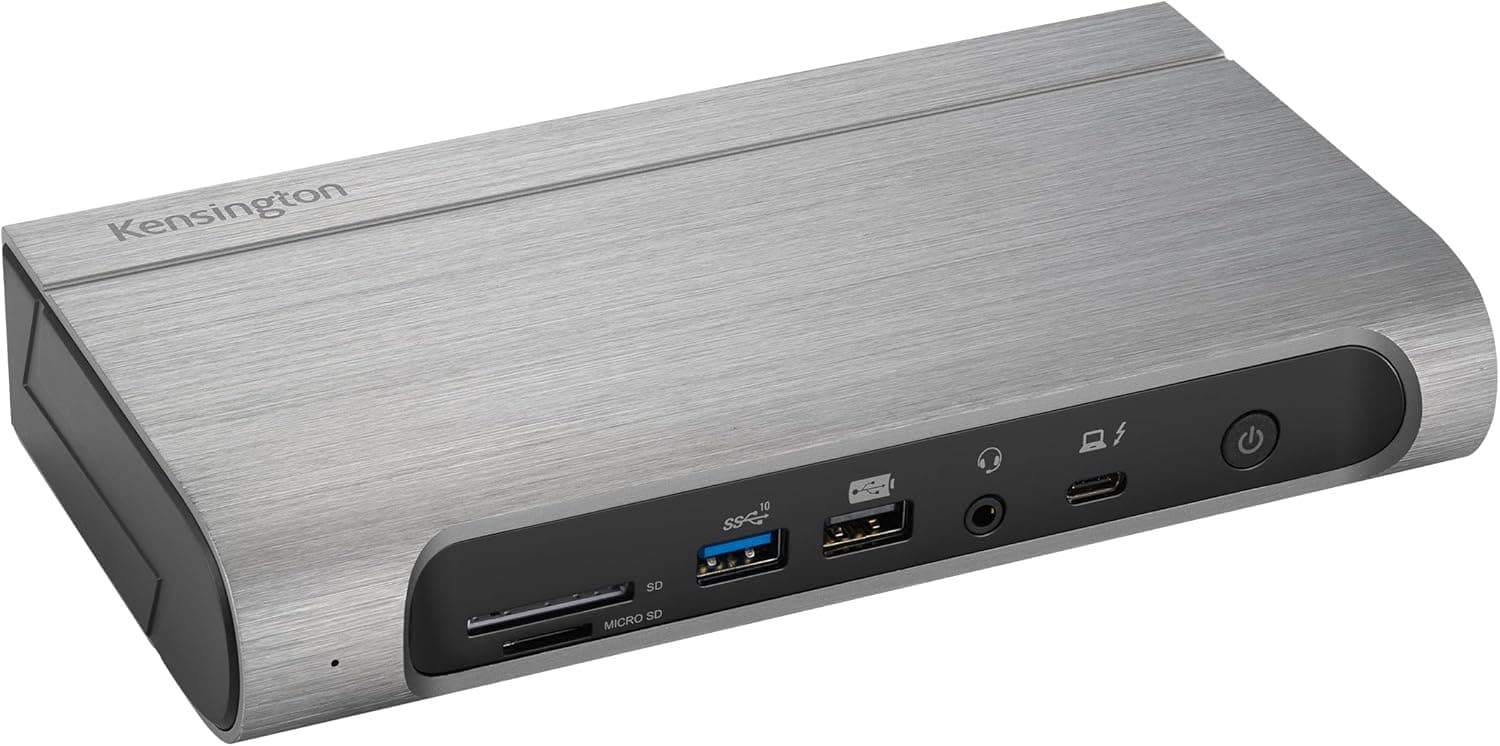 Kensington SD5800T Thunderbolt 4 & USB4 Quad 4K ディスプレイドッキングステーション 100W充電 HDMI×2 DP×2 2.5Gイーサネットカードリーダー Windows