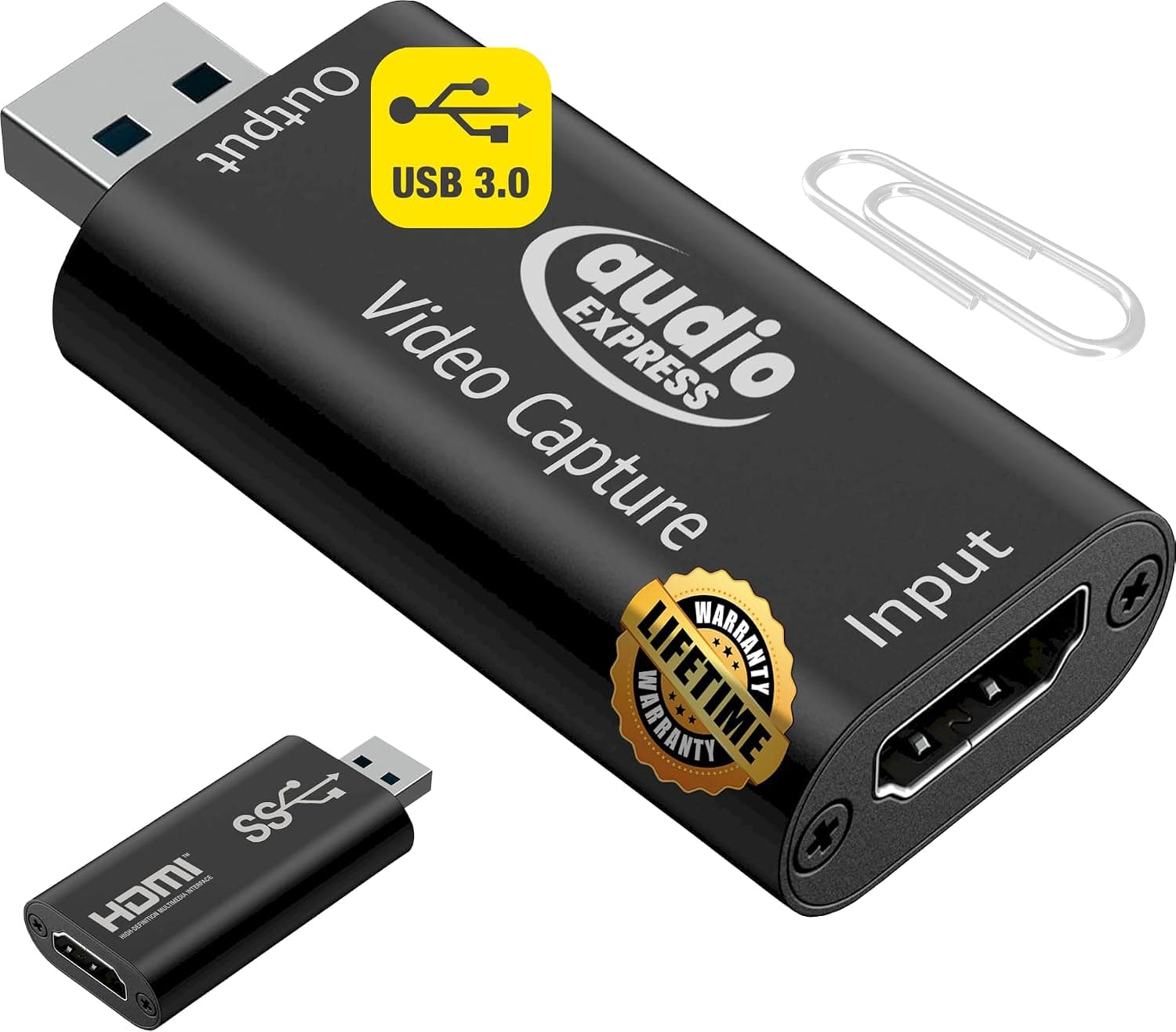 Audio Express AXHDCAP3 USB 3.0 4K HDMIキャプチャカード:SuperSpeed USB 3.0