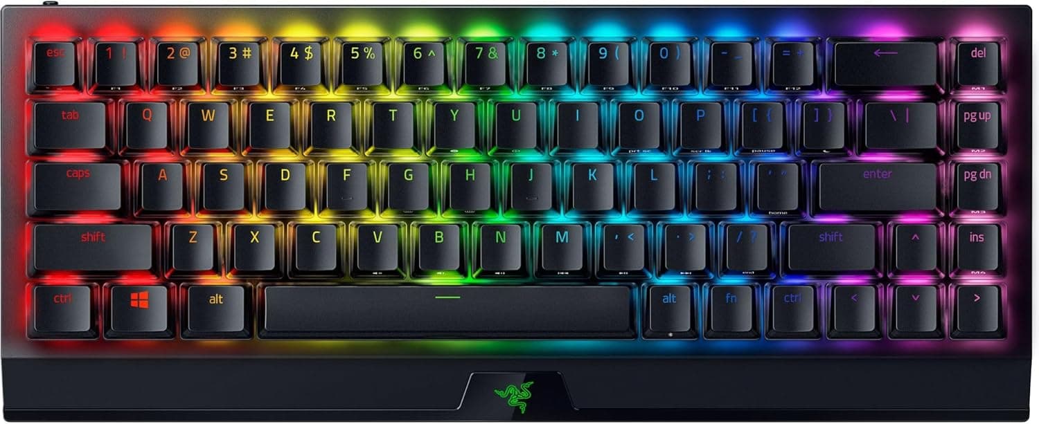 Razer BlackWidow V4 Mini HyperSpeed ワイヤレス ホットスワップ可能 65% ゲーミングキーボード