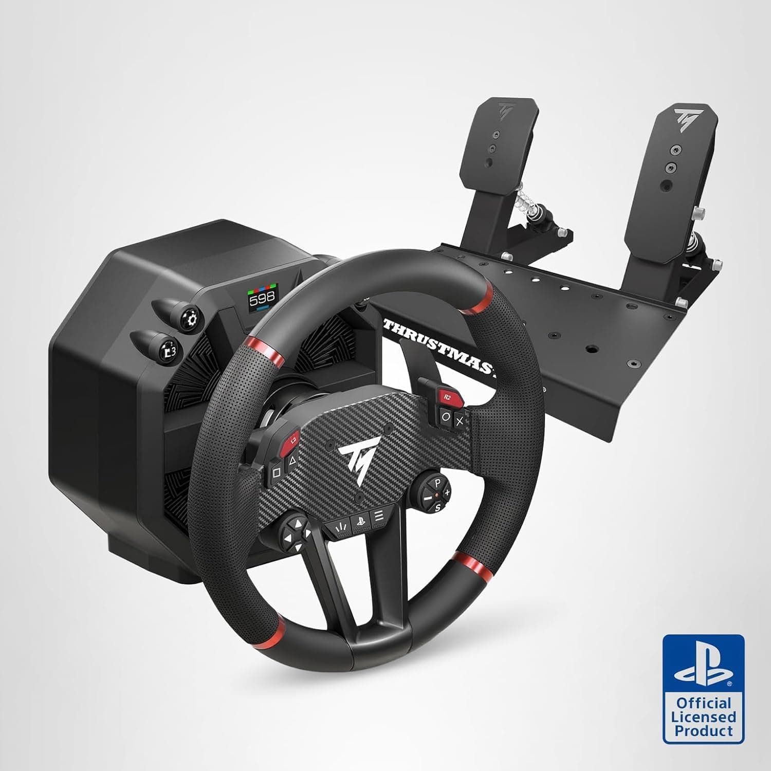 【Playstation公式ライセンス】Thrustmaster T598 (Japan Edition) Direct Axial Drive ダイレクトドライブ フォースフィードバック ステアリングコントローラー PS5