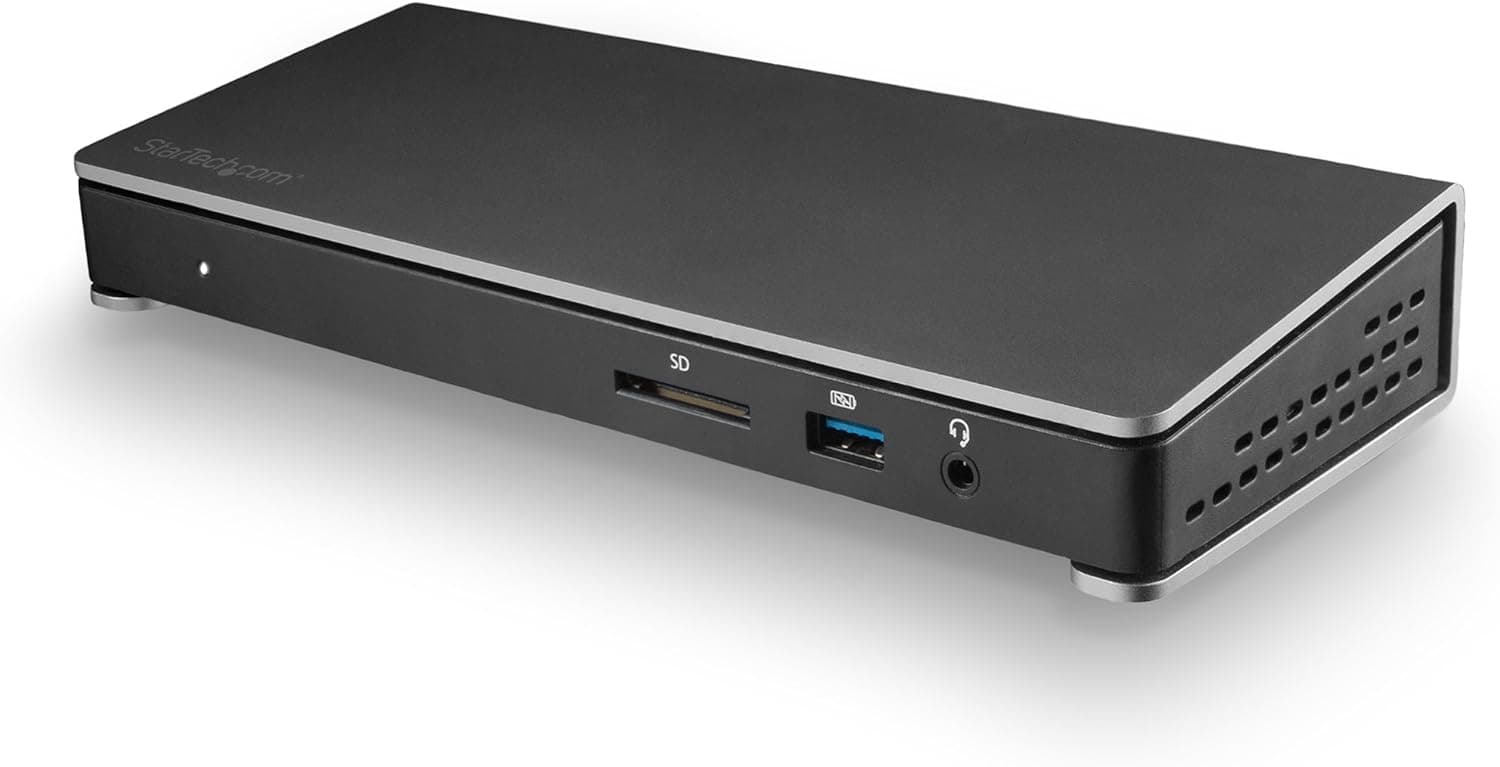 StarTech.com Thunderbolt 3 ドック 4K60Hzデュアルモニタ 85W PD USB 3.0ハブ SDカードリーダー TB3DOCK2DPPD