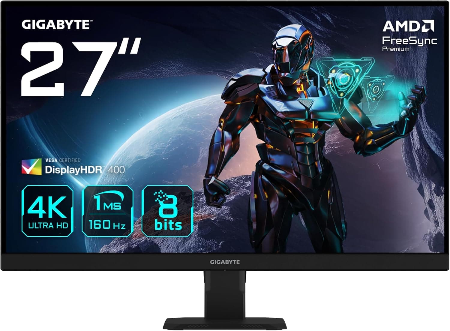 Gigabyte GS27U 27インチ UHD ゲーミングモニター - 3840 x 2160 (UHD)