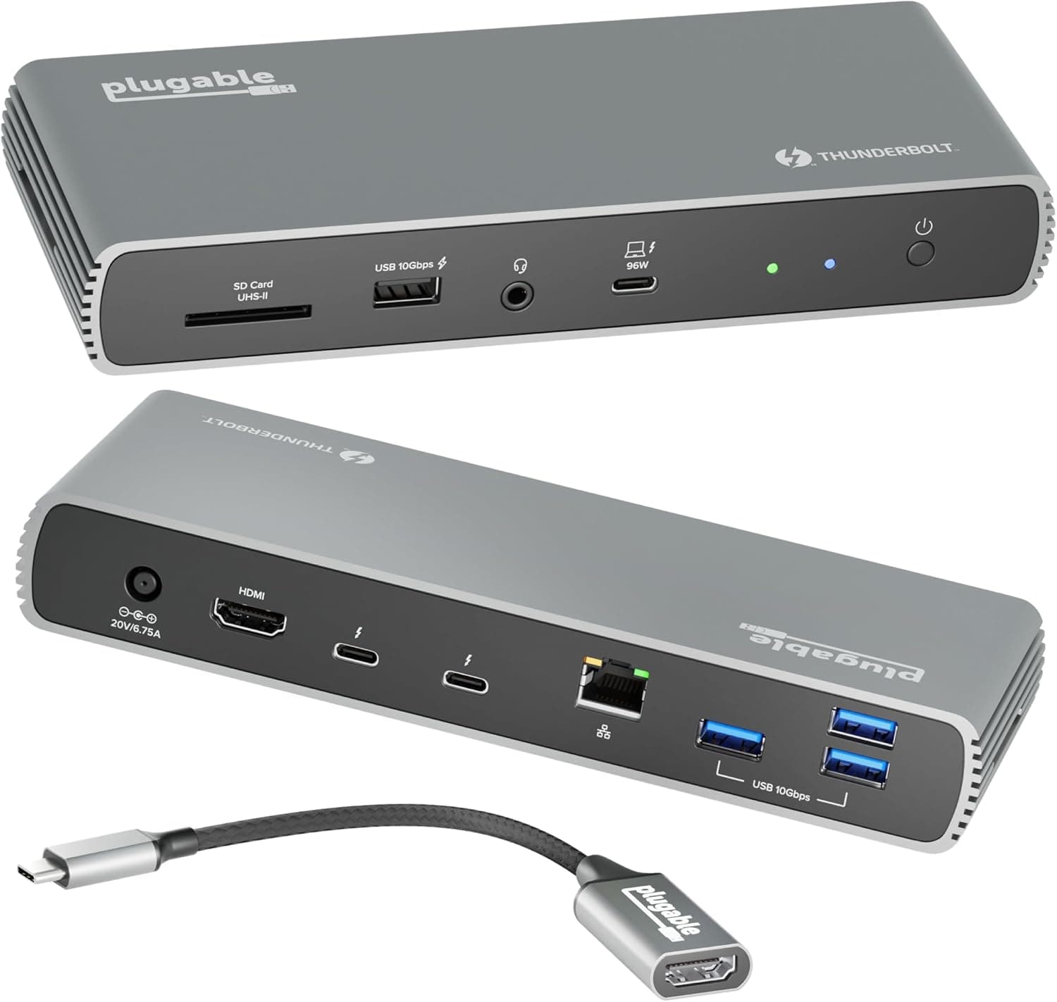 Plugable Thunderbolt 4 ドッキングステーション 100W ホスト充電対応 認証