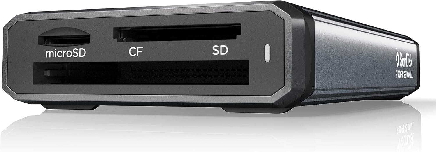SanDisk Professional PRO-Reader マルチカード - マルチスロット 高性能カードリーダー USB-C 3.2 Gen 1 - SDPR3A8-0000-GBAND