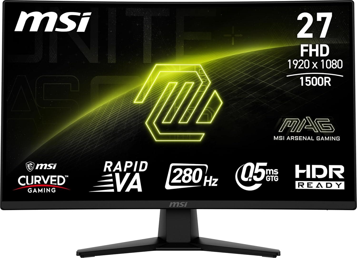 MSI MAG 274CXF 27インチ 1920 x 1080 (FHD) カーブモニター