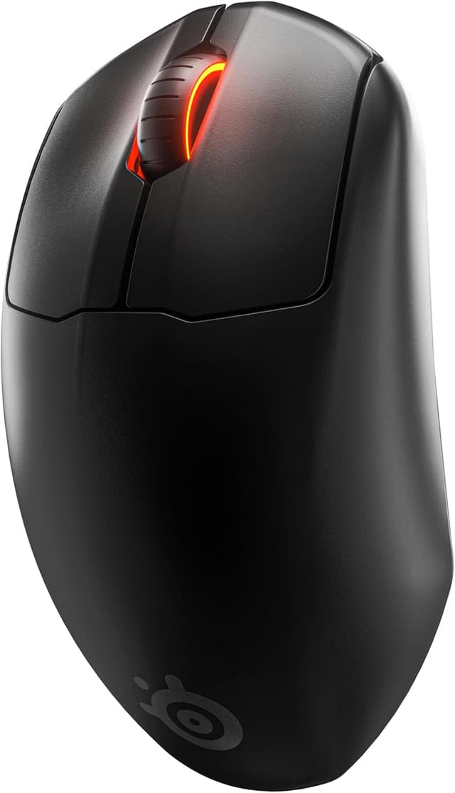 SteelSeries ゲーミングマウス無線ワイヤレス Prime Wireless プロゲーマー監修デュアルチャネル高速反応エルゴノミクスデザイン急速充電 100時間連続使用可能トラッキング高精度カスタマイズ機能 Prestige OMスイッチ搭載 62593