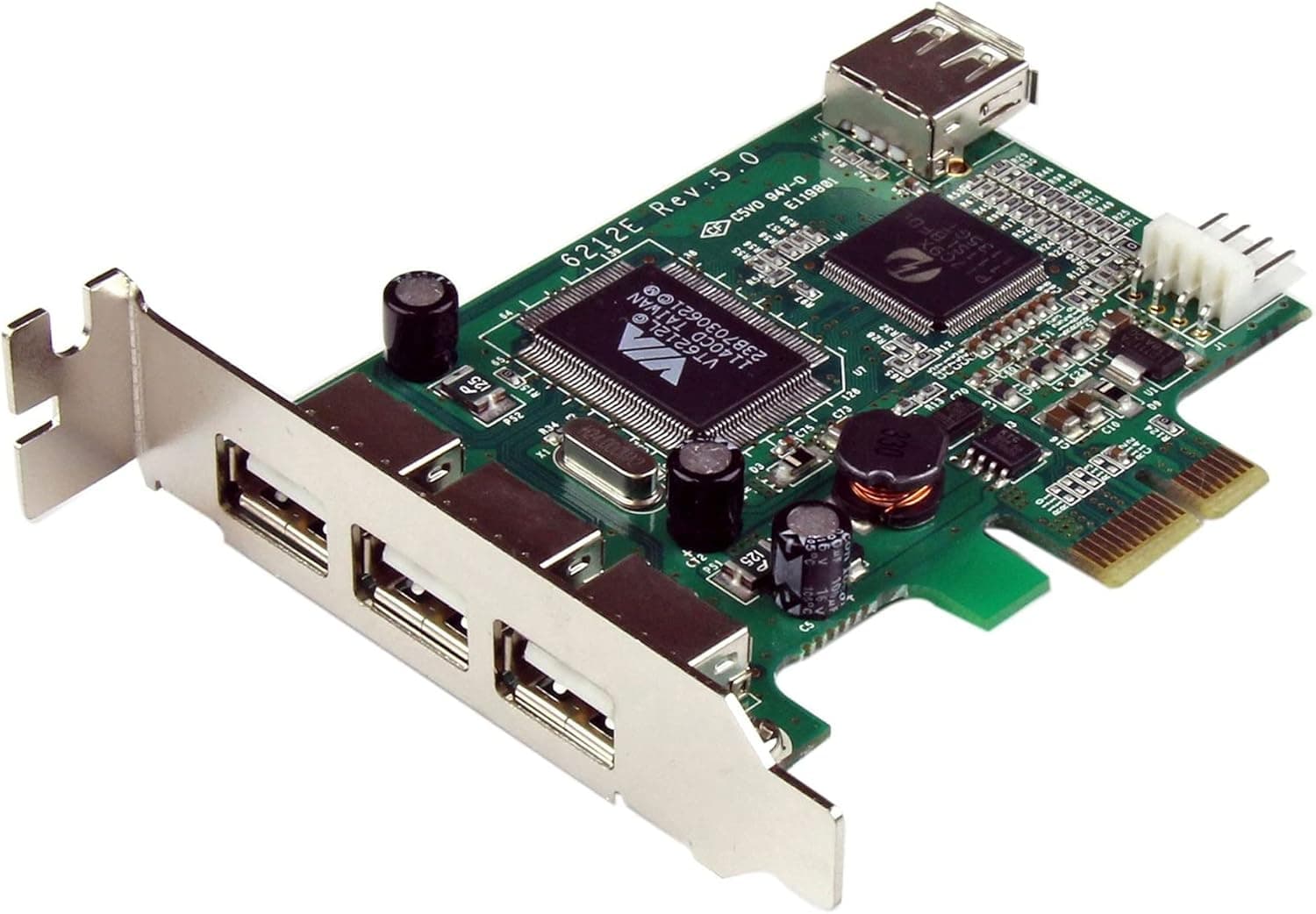 StarTech.com High Speed USB 2.0 4ポート増設PCI Expresカードロープロファイル対応外部ポート x3