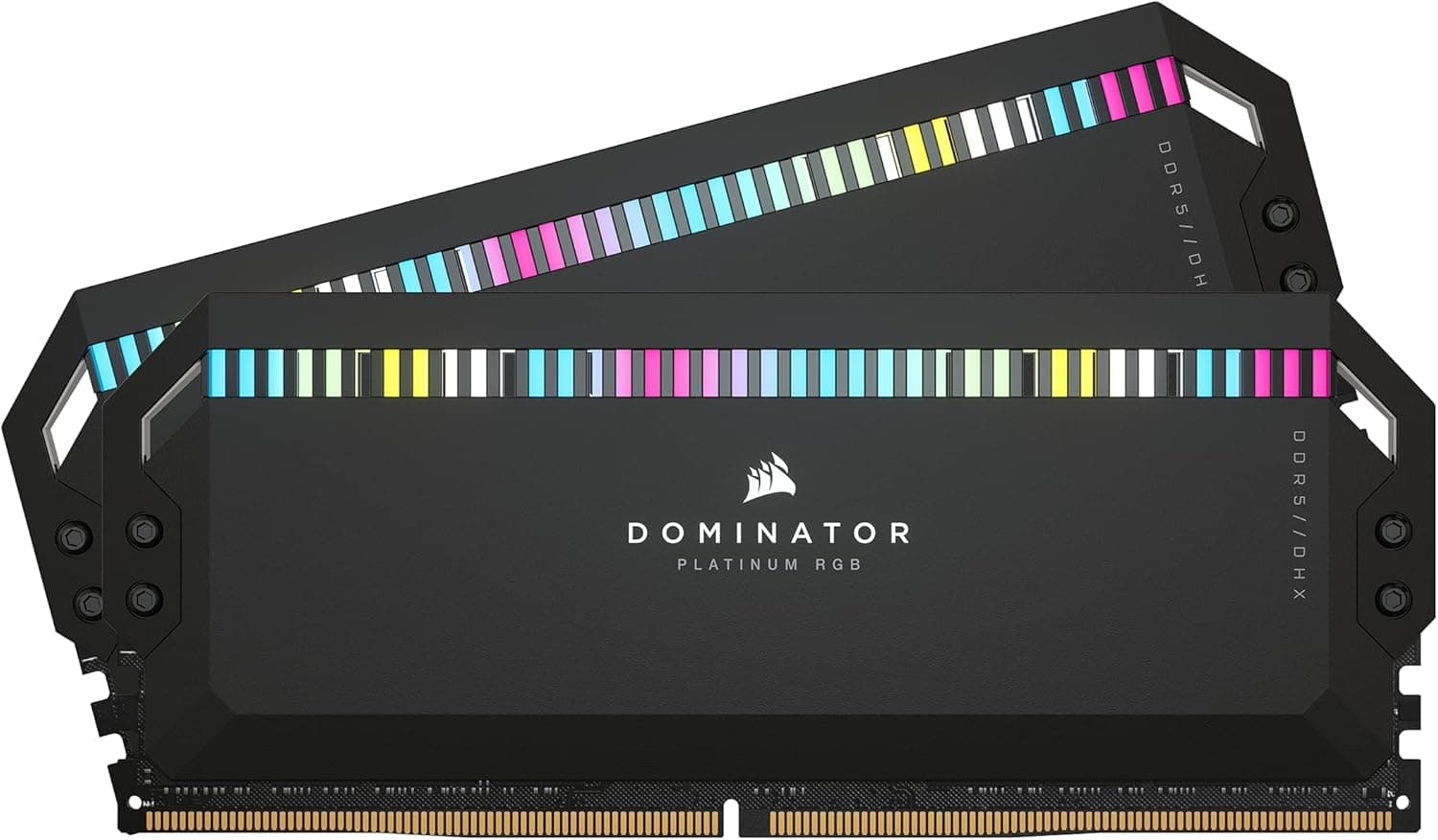 CORSAIR DOMINATOR PLATINUM RGB DDR5 メモリ 32GB(16GB×2)最大6000MHz対応 Intel XMP対応 CL36 デスクトップPC用ブラック CMT32GX5M2X6000C36