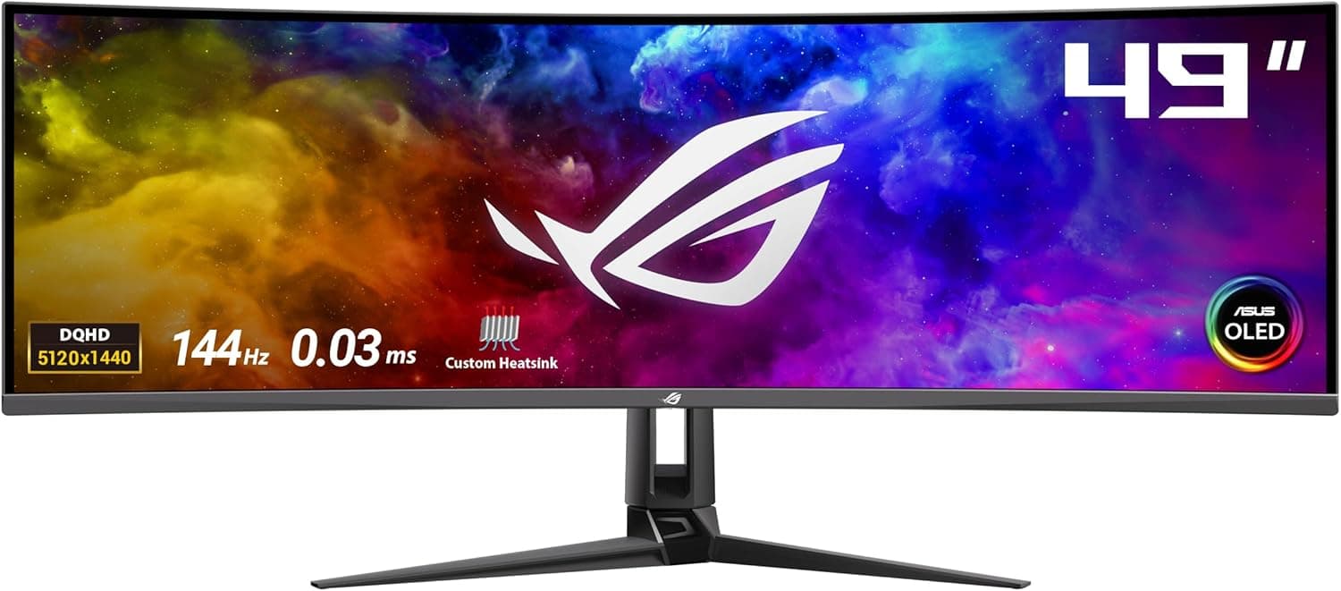 ASUS 有機EL 湾曲 ゲーミングモニター ROG Swift OLED PG49WCD 49インチ