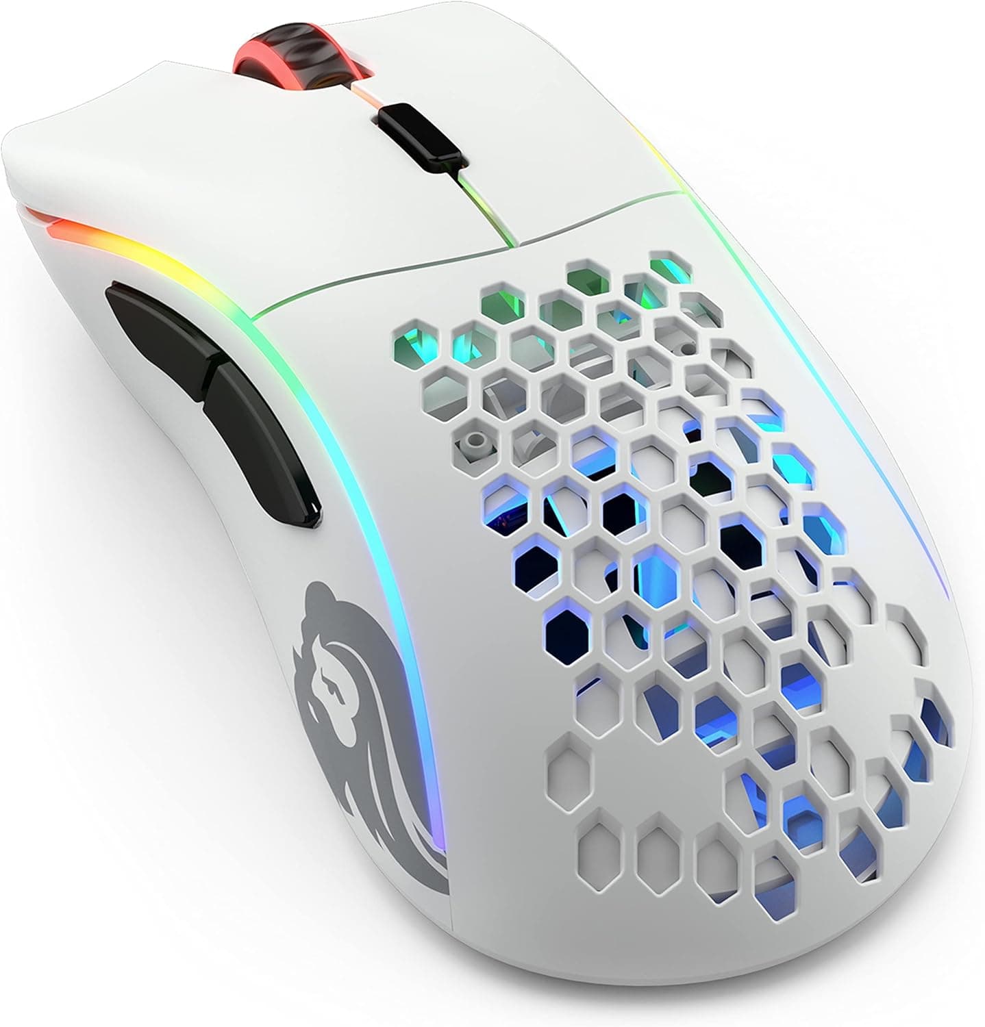 Glorious Model D Minus Wireless - Matte White ハニカムデザイン 小型軽量ワイヤレスゲーミングマウス GLO-MS-DMW-MW MS594