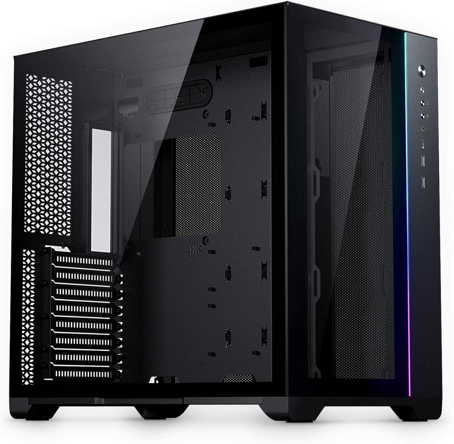 MagniumGear (MG-NE620Q_DBK02) NEO Qube 2 デュアルチャンバー ATX ミッドタワー デジタルRGB照明 フロントI