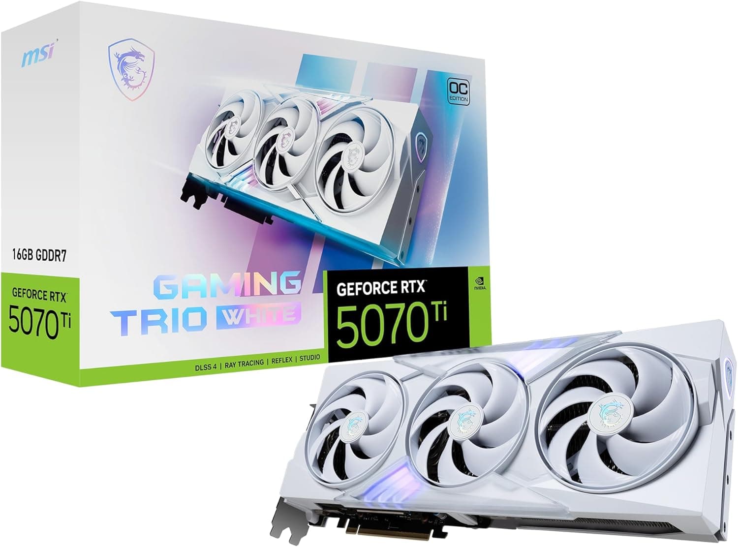 MSI GeForce RTX 5070 Ti 16G GAMING TRIO OC WHITE グラフィックスカード