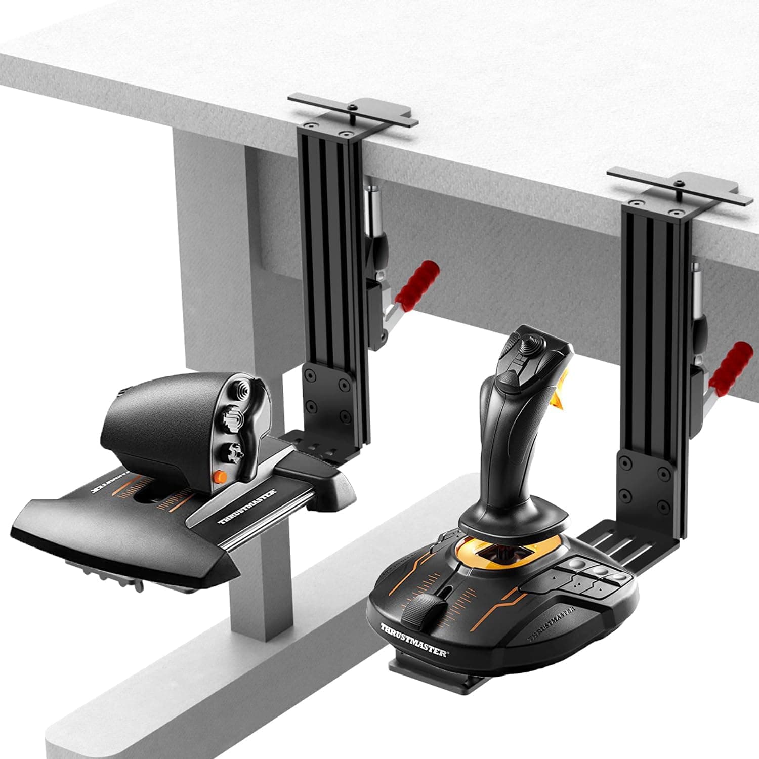 2 Pack Desk Mount Hotas Mount Joystick Mount Compatible With Logitech X52