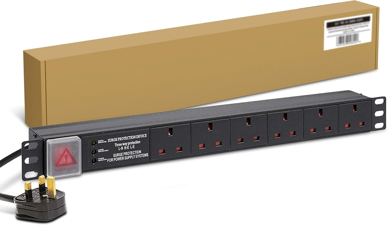 Dynamode PDU-6WS-H-SP-1U power distribution unit (PDU) Black 6 AC outlet(s)