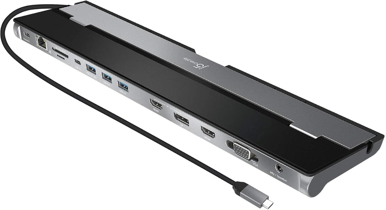 j5create USB Cドッキングステーション - 最大3つのディスプレイを同時にサポート