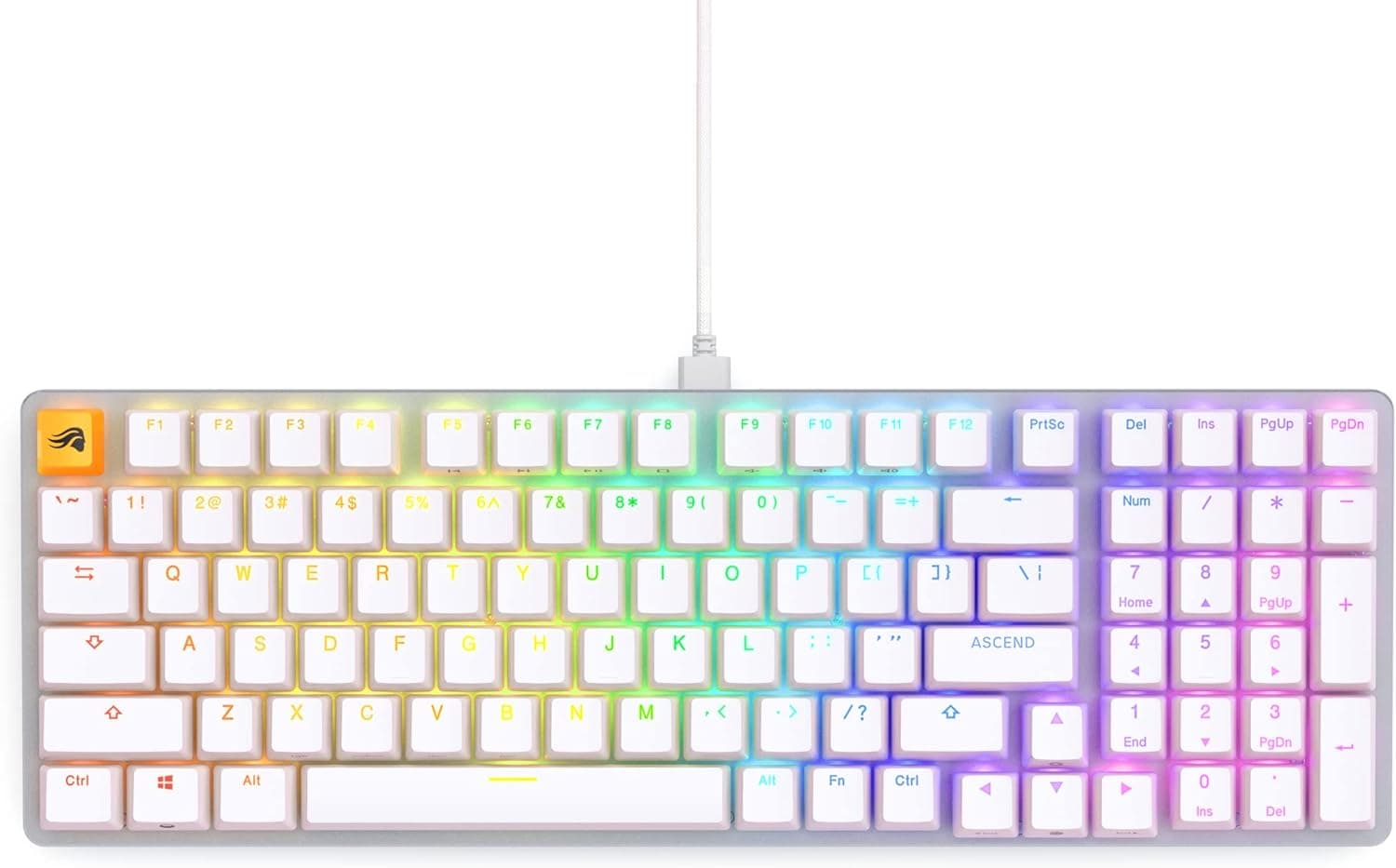 Glorious GMMK 2 Full Size Prebuilt - White メカニカルキーボード GLO-GMMK2-96-FOX-W KB634