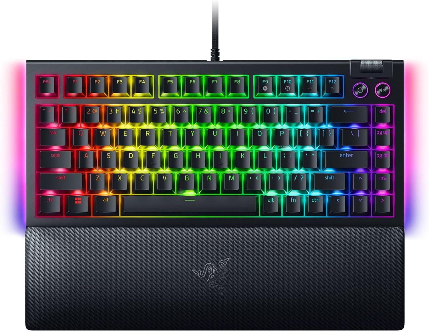 Razer BlackWidow V4 75% — ホットスワップ対応のコンパクトゲーミングキーボード