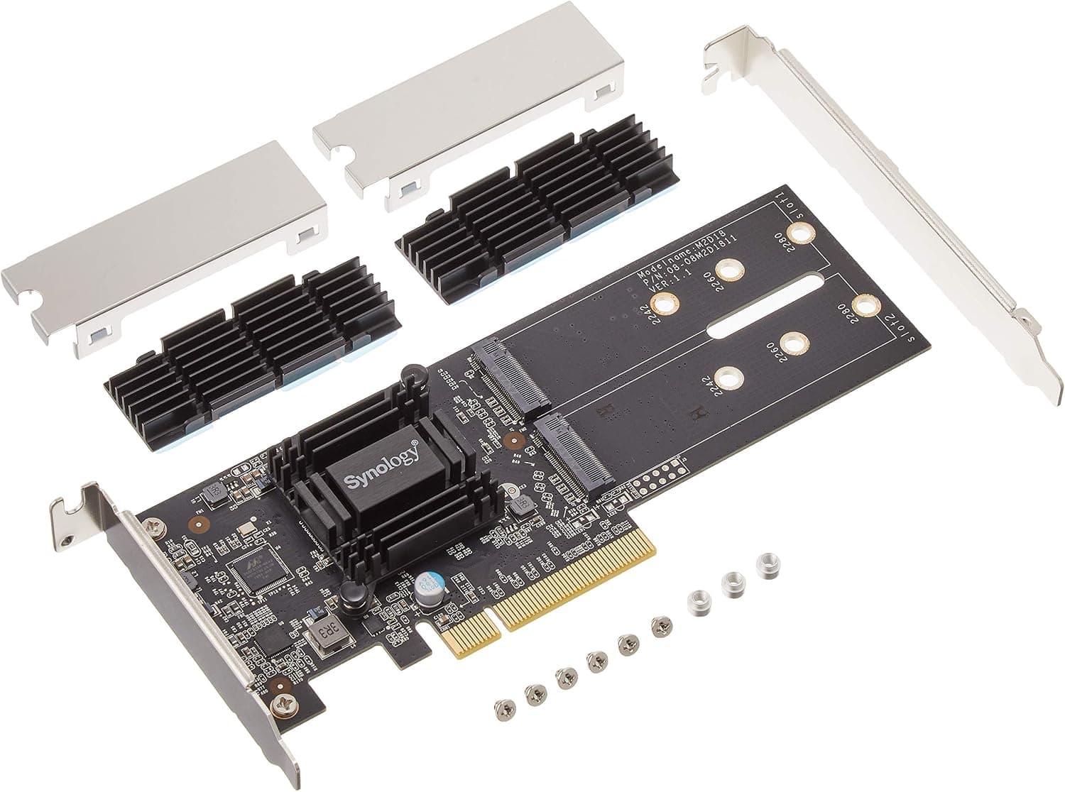 【拡張NVMe SSDアダプタ】Synology M2D18 [M.2-SSD