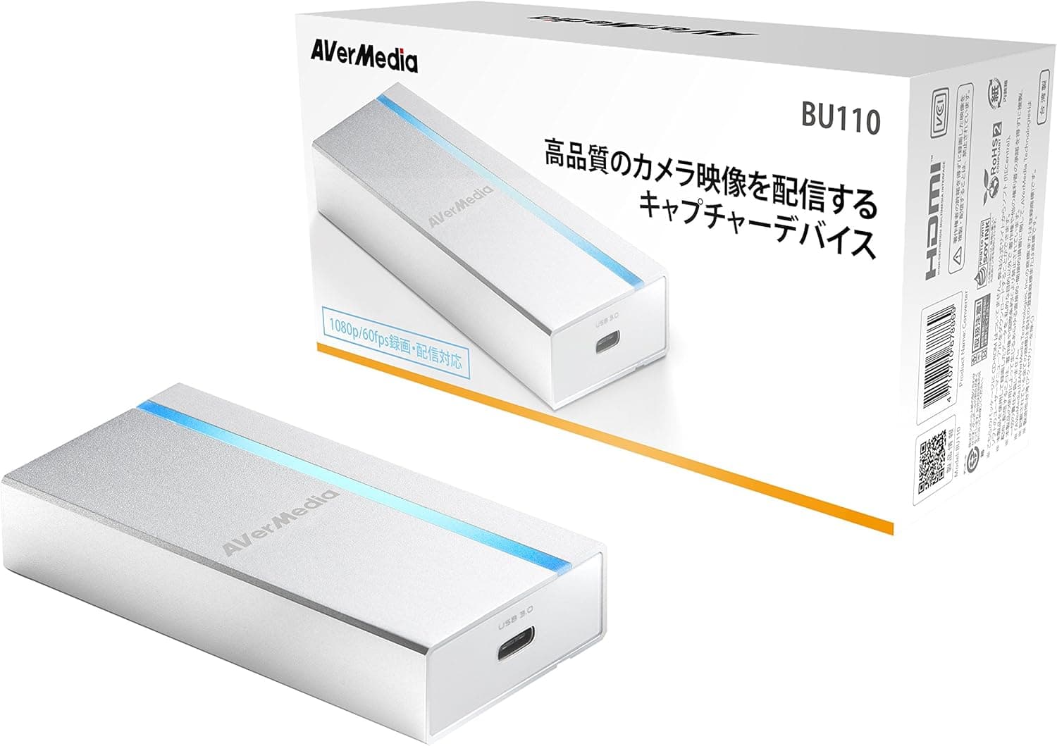AVERMEDIA AVerMedia UVCキャプチャーデバイス BU110 DV456