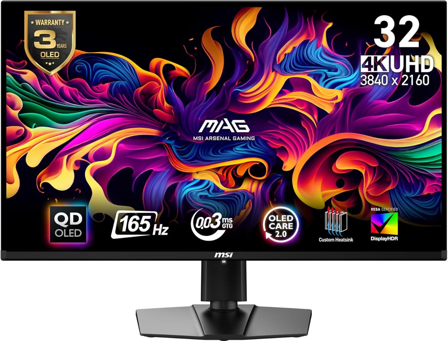 msi MAG 321UP QD-OLED 32インチ QD-OLED 3840 x 2160 (UHD) モニター