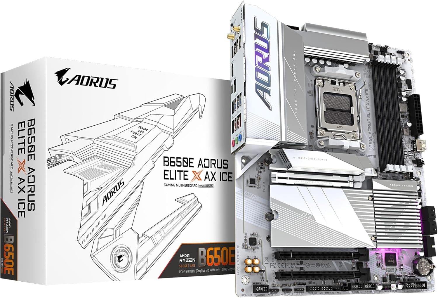 GIGABYTE B650E AORUS ELITE X AX ICE AMD Ryzen 8000