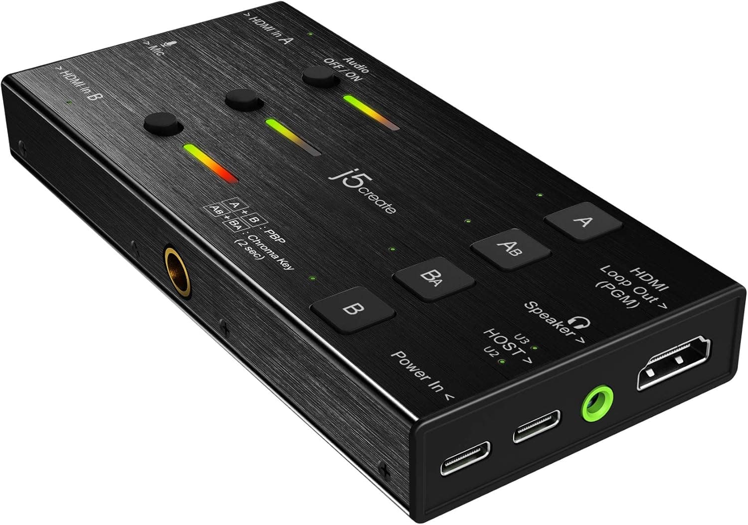 j5create デュアル HDMI キャプチャーボード USB-C接続最大1080p60Hz録画・配信対応 PIP