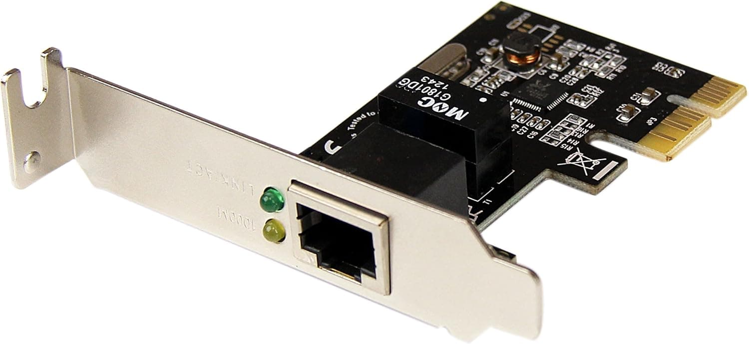 StarTech.com PCIe接続ギガビットイーサネット1ポート増設LANカード ロープロファイル対応 ST1000SPEX2L