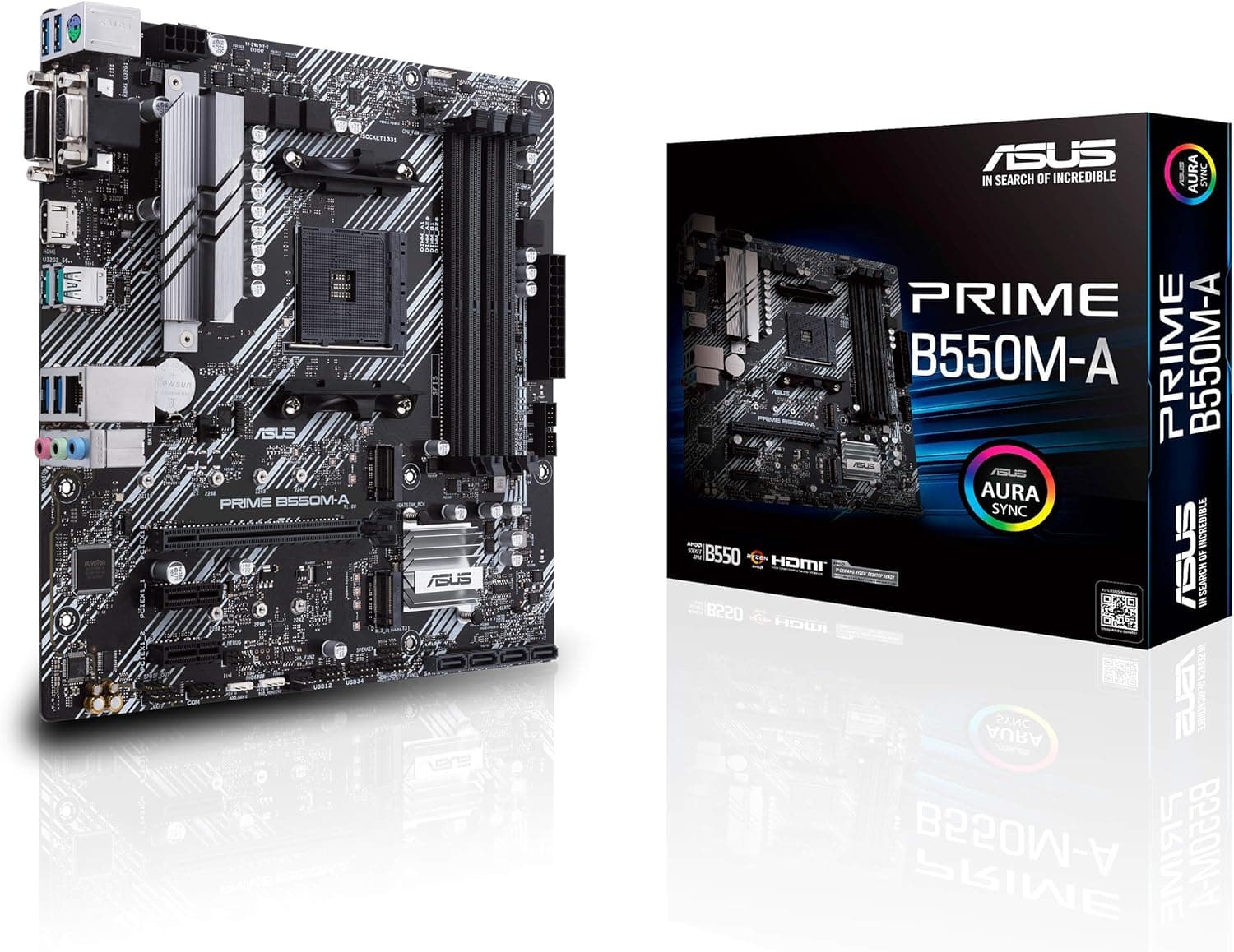 ASUS AMD B550 搭載 AM4 対応マザーボード PRIME B550M-A【MicroATX】